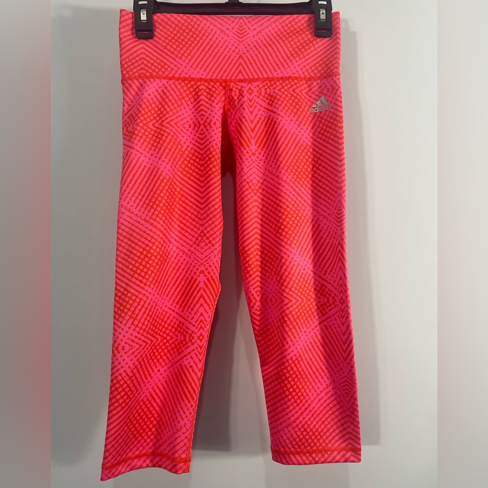 Adidas Climate pink,red Leggings, Small, wo pants, yoga, soft, sleek Womens